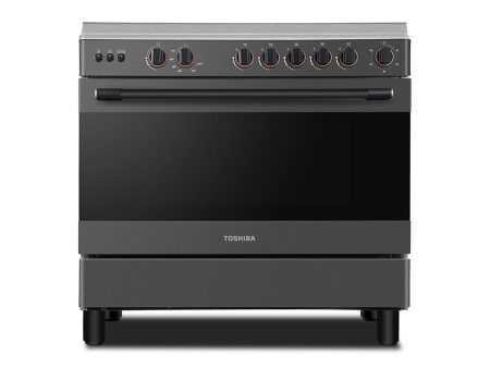 Toshiba 90cm Gray Gas Range For Discount