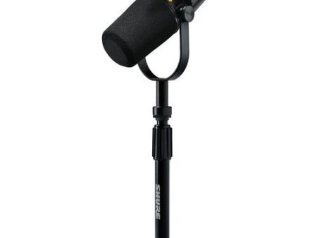 Shure MV7+-K Podcast XLR USB Microphone Bundle with Gator Desktop Stand (Black) Online Hot Sale