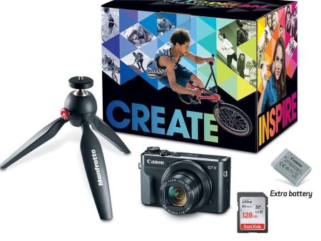 Canon PowerShot G7 X Mark II Digital Camera with Video Creator Kit For Sale