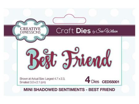 Creative Expressions Mini Shadowed Sentiments Best Friend Online