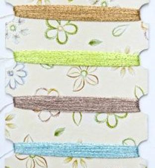 Chrissie Sparkel threads - assorted colors browns, light blue, silver , green Discount