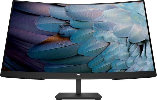 HP V27c G5 27-inch Curved LCD Monitor, Black (65P60AA#ABA) on Sale