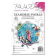 Pink Ink Designs Clear Stamp Seahorse Swirls Supply