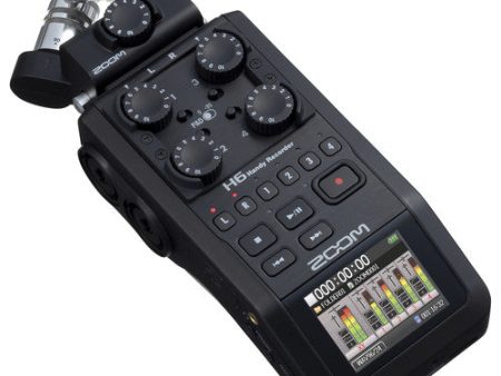 Zoom H6 All Black 6-Input   6-Track Portable Handy Recorder with Single Mic Capsule (Black) Fashion