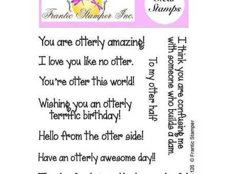 Frantic Stamper Clear Stamp Set - Otterly Amazing Sale